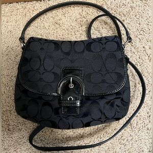 Coach mini black shoulder bag. Pristine condition